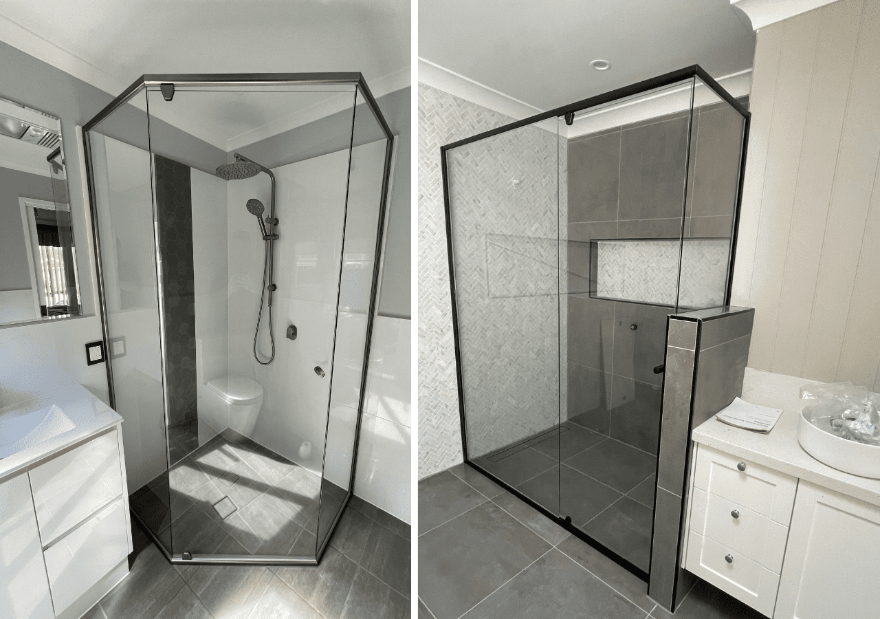 Custom made shower screen